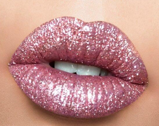 glitter lipstick