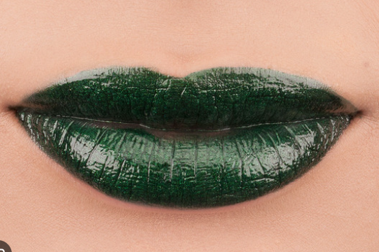 green lipstick