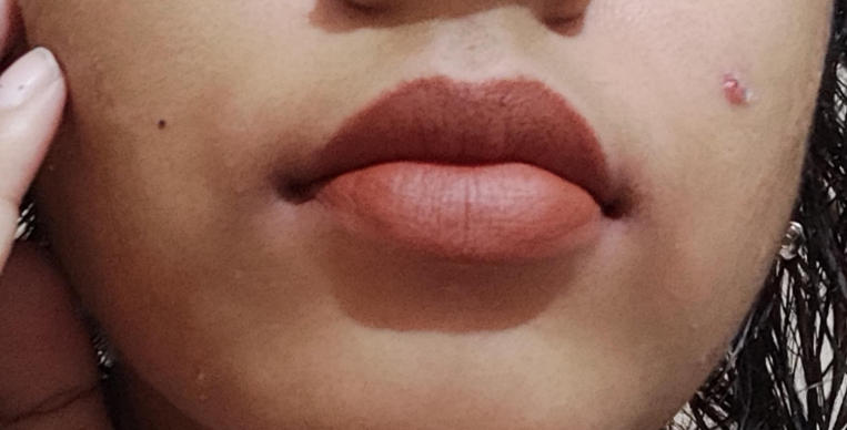 burnt orange lipstick
