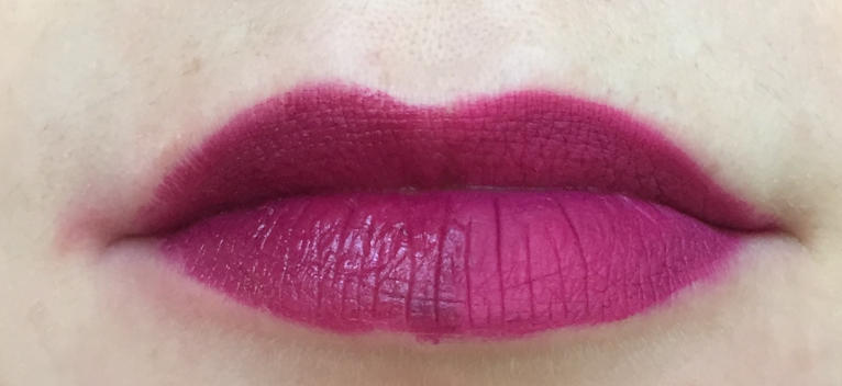 magenta lipstick