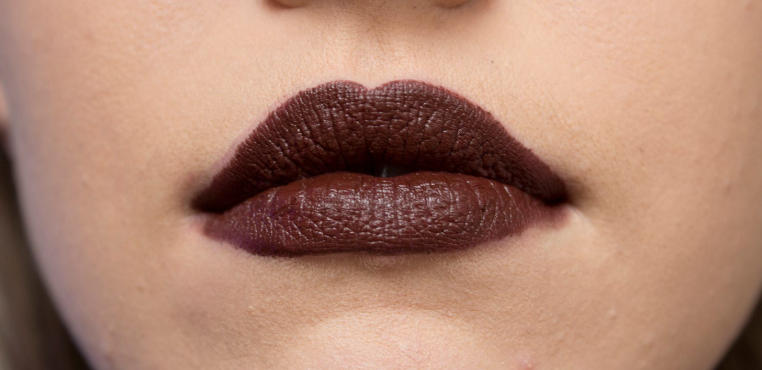 dark brown lipstick